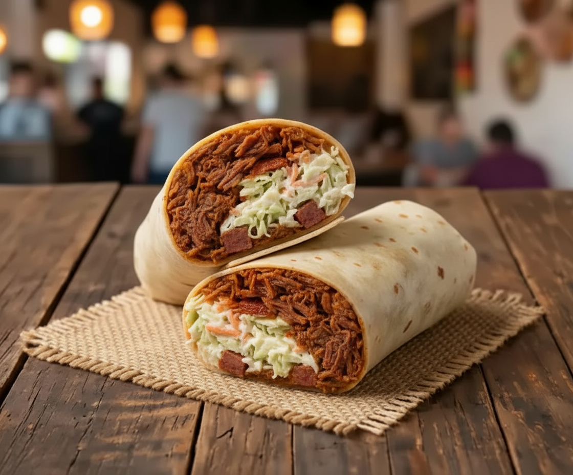 Burrito Básico Carne Deshebrada