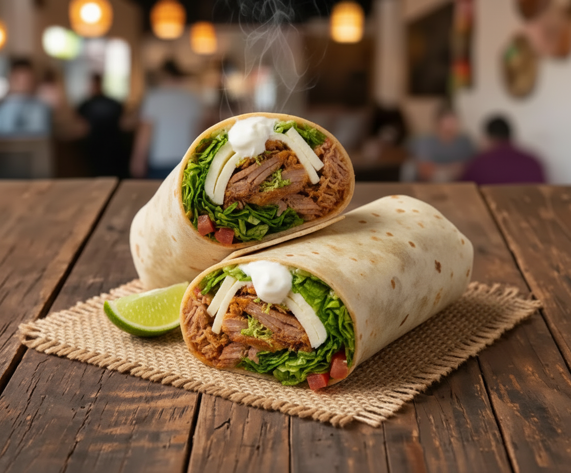 Burrito Básico Carnitas Lemon